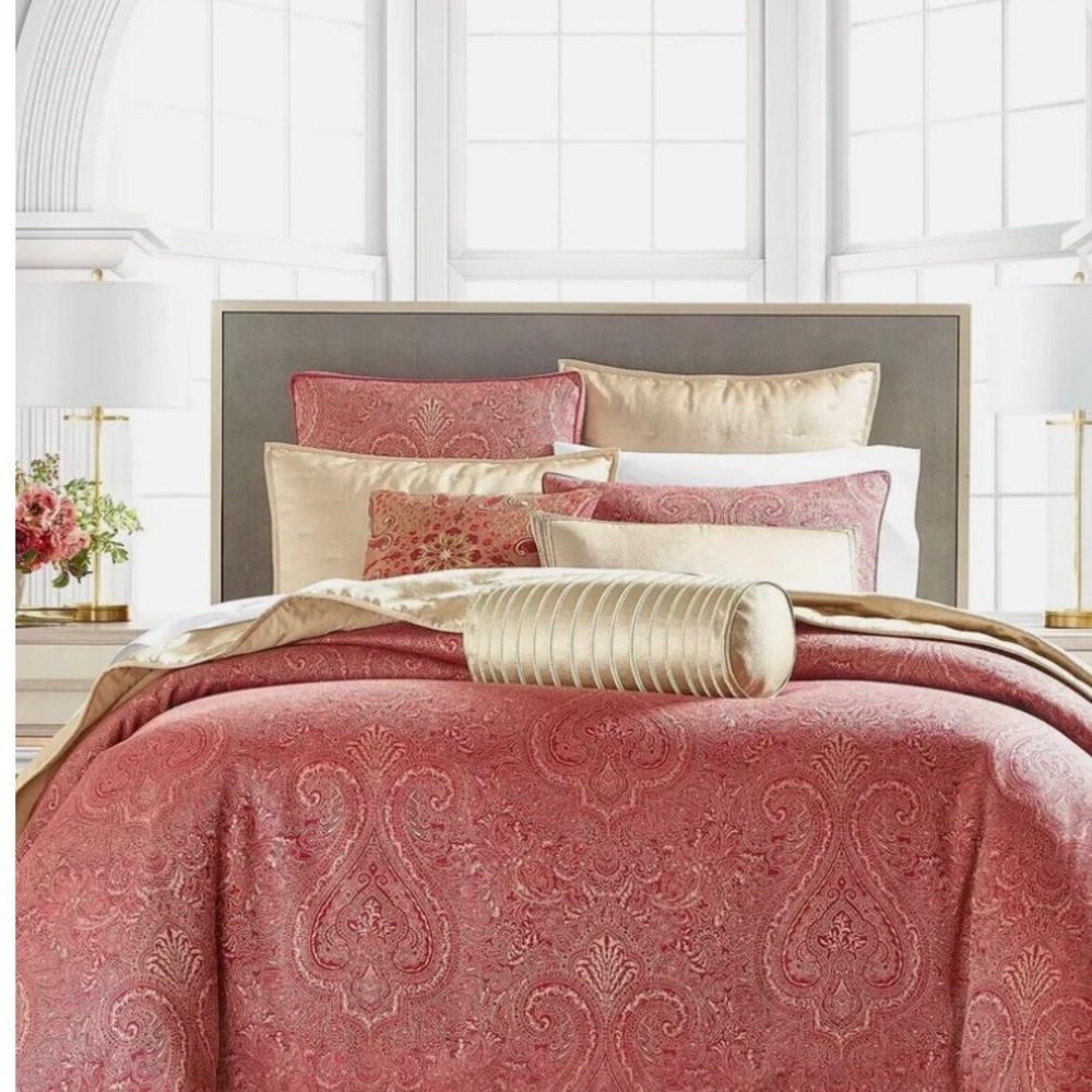 Hotel Collection Regal Paisley Duvet Cover, King,- New Home | Color: